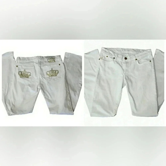 White Rock Republic 29 Bootcut Wide Leg Gold Crown Jeans - Picture 2 of 9